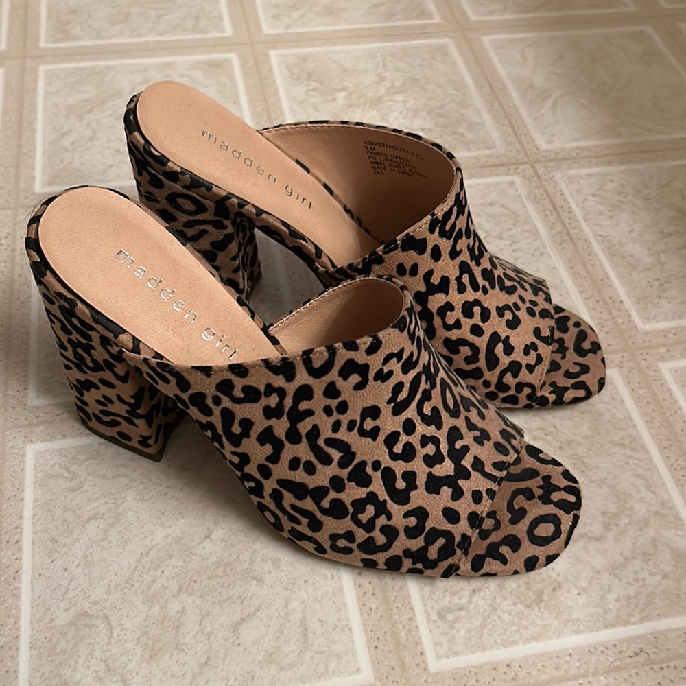 Cheetah Block Heels